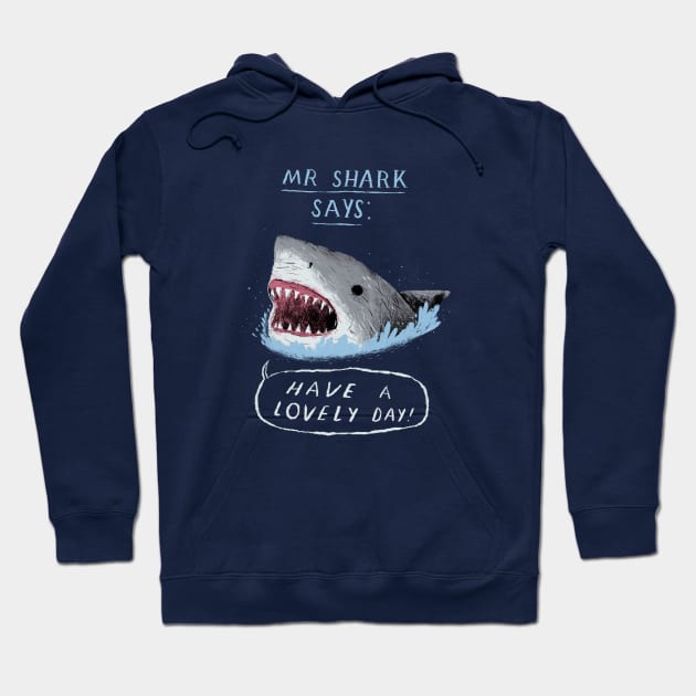 mr shark Hoodie by Louisros